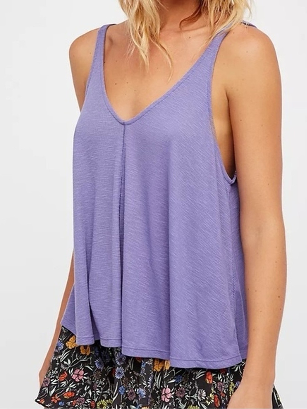 NWT Free People Intimately Dani Tank in Dusty Iris Color - XS